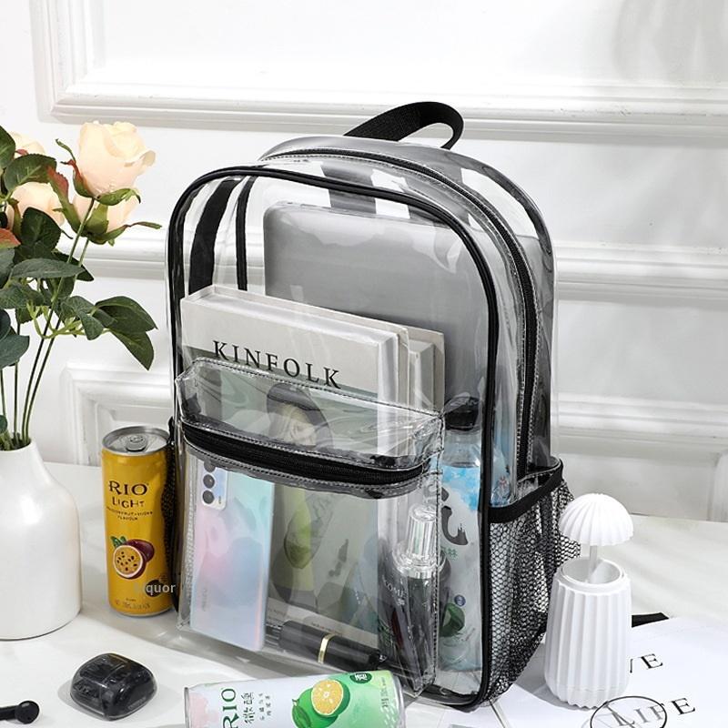 Women Bags Waterproof - Transparent PVC Outdoor Sports Fitness Knapsack