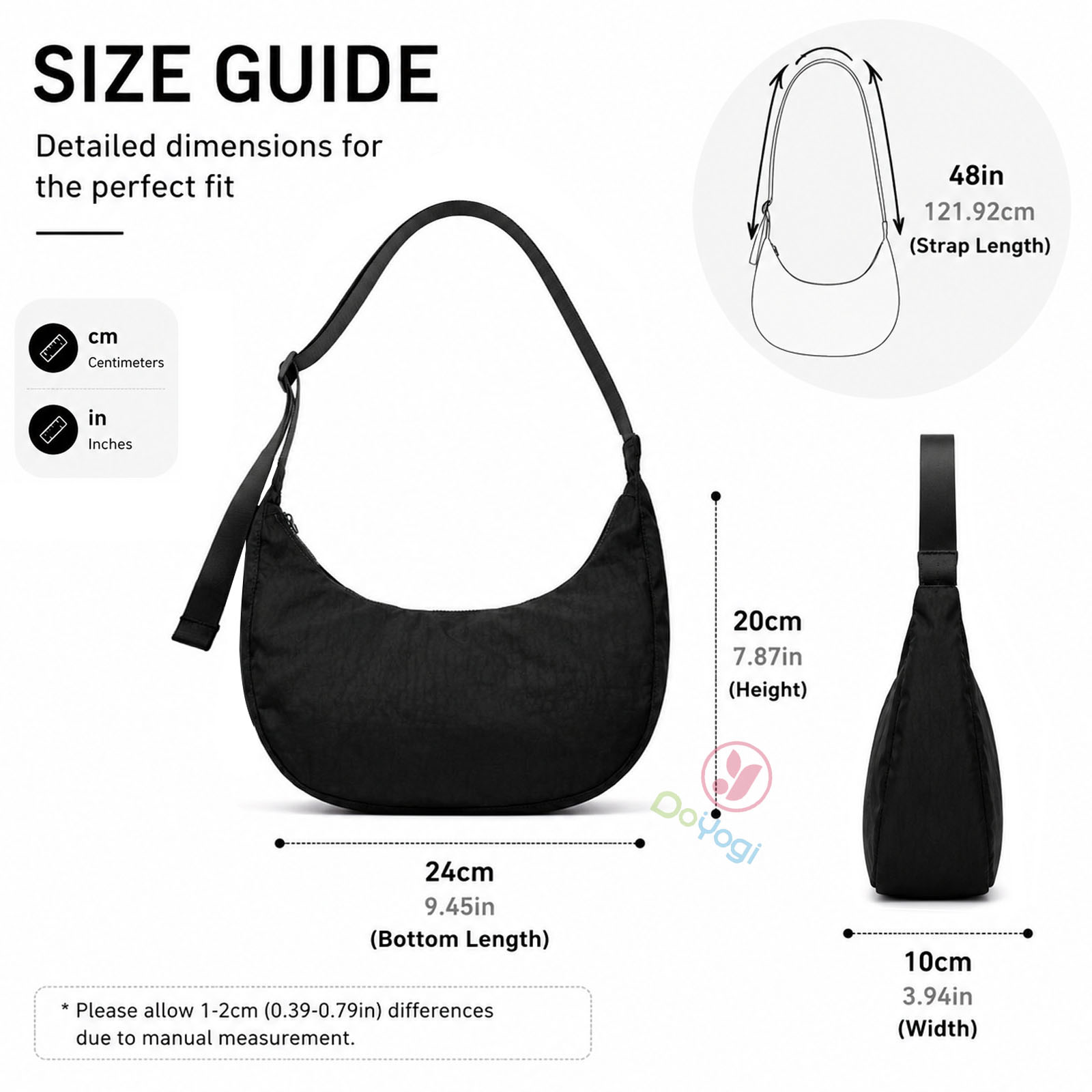 Medium Nylon Crescent Bag Nylo - огляд і ціна Half Moon Crescent
