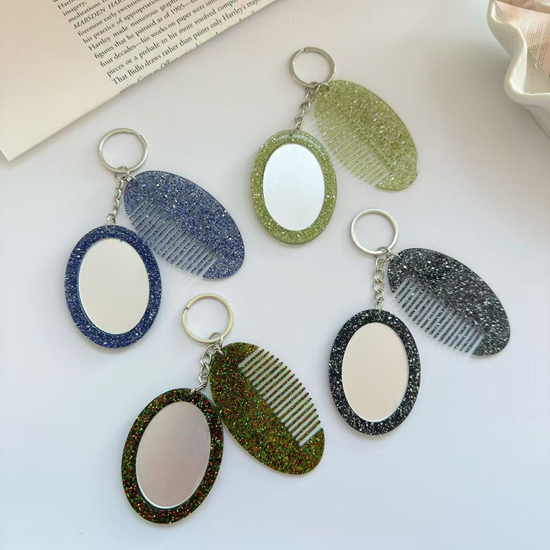 Oval Comb Mirror Keychain Pend - огляд і ціна Women Bags Ysl