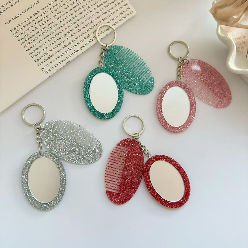 Oval Comb Mirror Keychain Pend - огляд і ціна Women Bags Ysl