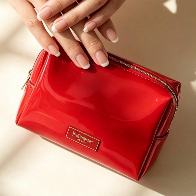 YSL BEAUTE Red Faux Leather Ma - огляд і ціна Women Bags Ysl