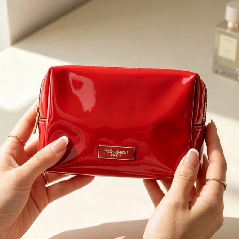 YSL BEAUTE Red Faux Leather Ma - огляд і ціна Women Bags Ysl