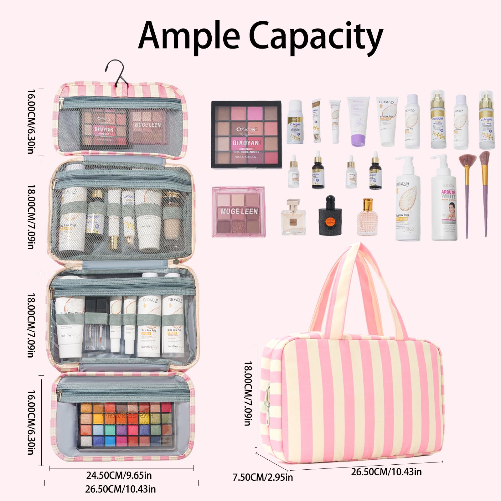 Foldable Toiletry Bag for Wome - огляд і ціна Women Bags Waterproof