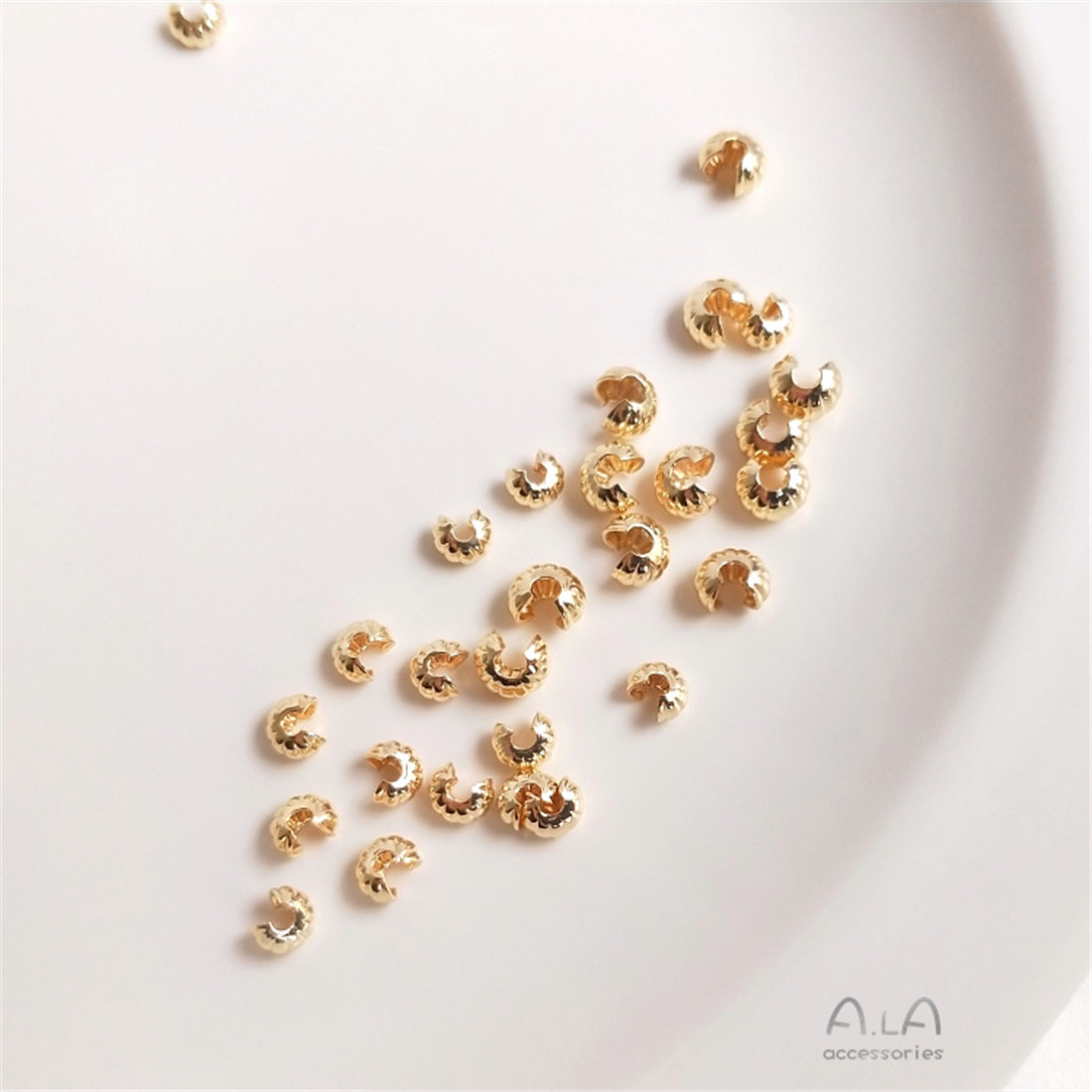 14K True Gold Pumpkin Pattern  - огляд і ціна Half Moon Crescent