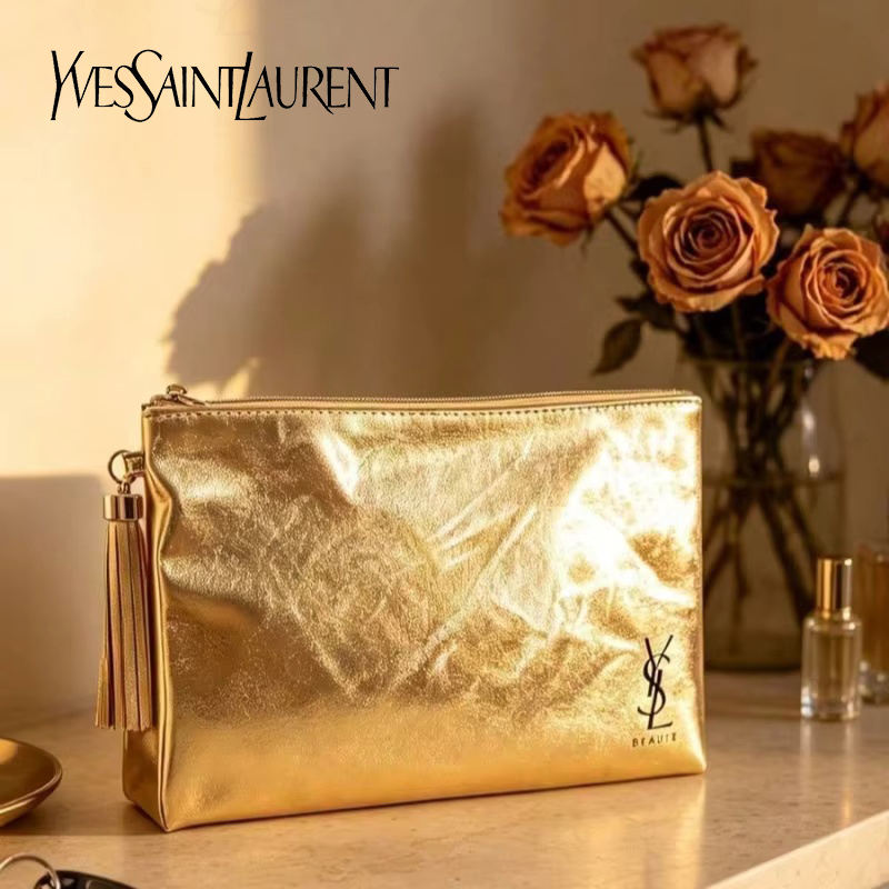 YSL Golden Cosmetic Bag, Porta - огляд і ціна Women Bags Waterproof
