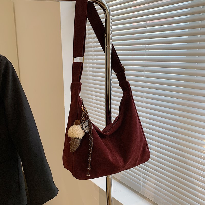 Faux Suede Solid Color Shoulde - огляд і ціна Women Bags Branded Sale