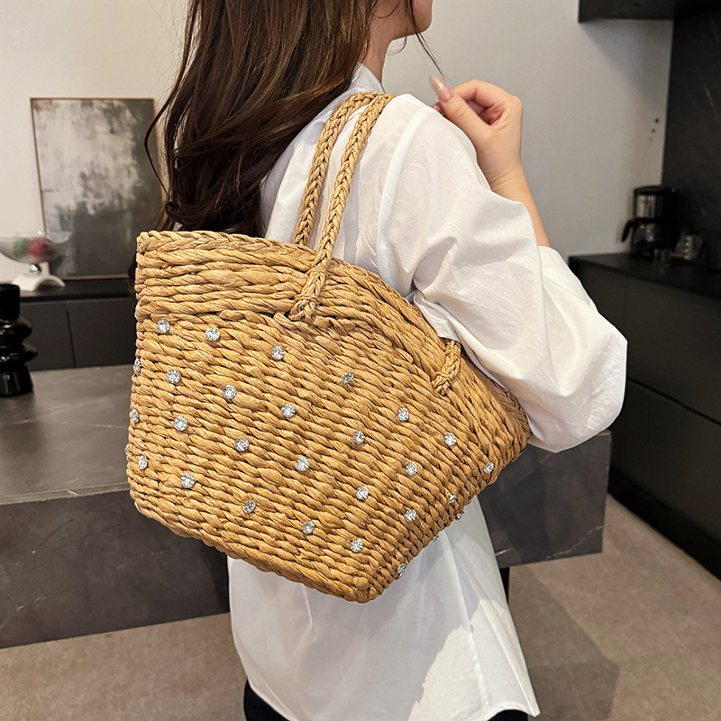 Straw Woven Diamond High Quali - огляд і ціна Women Bags Branded Sale