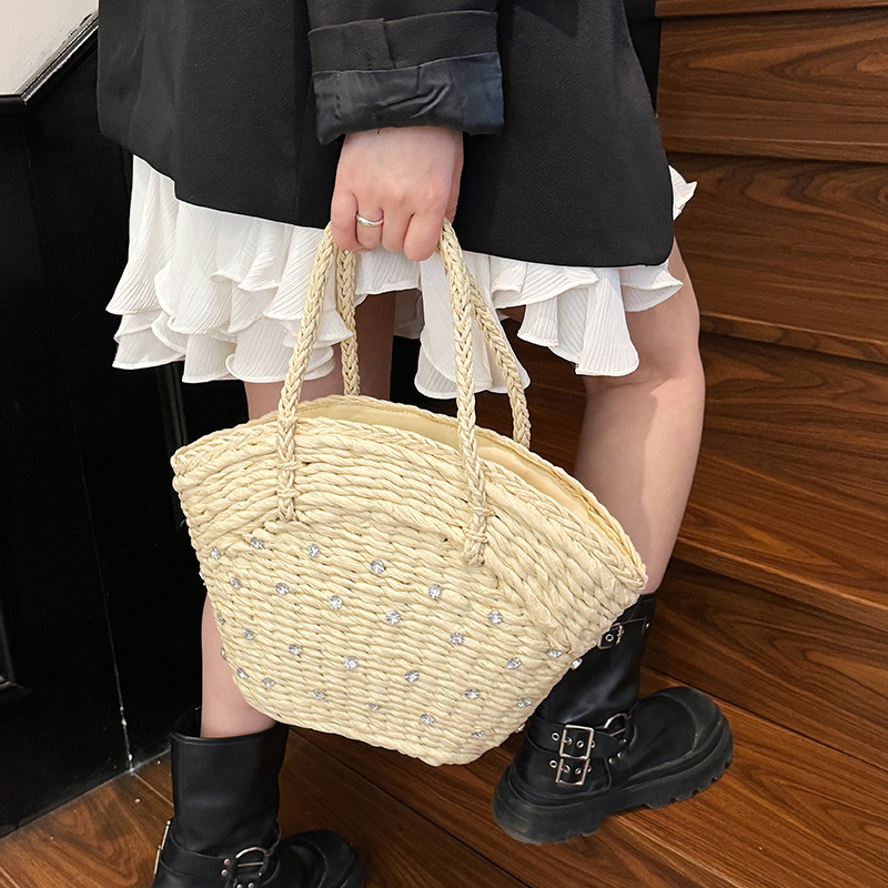Straw Woven Diamond High Quali - огляд і ціна Women Bags Branded Sale